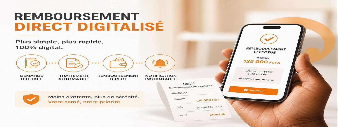Remboursement direct digitalisé : demande, traitement, paiement Mobile Money, notification
